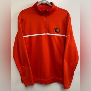 Nike Golf Oregon State Beavers Tour Performance Orange Pullover, Men’s Large